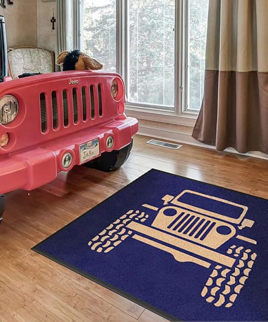 Custom Cadillac Logo Rug | Custom Car Logo Rugs & Mats