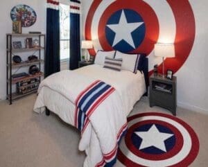Captain America Round Rug