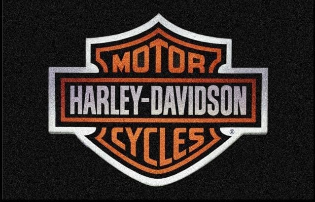 A Harley Davidson Logo Rug, Harley Davidson Area Rug
