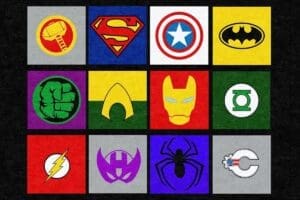Marvel and Justice League Superheros Rug
