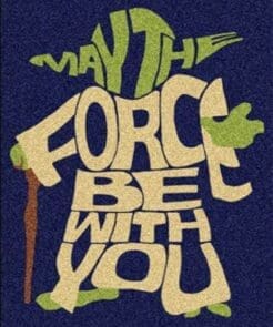 May The Force Be With You Yoda Rug