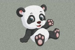 Panda Bear Rug