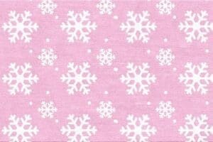 Pink Frozen Theme Snowflake Child’s Rug