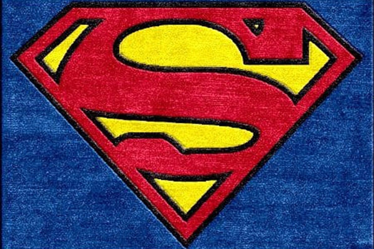 Superman Logo Rubber Utility Mat