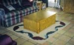 painted sisal rug