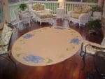 painted sisal rug
