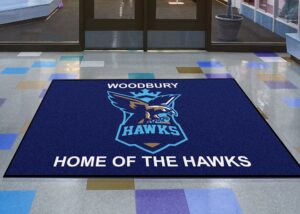 Hawks Locker Room Logo Rug