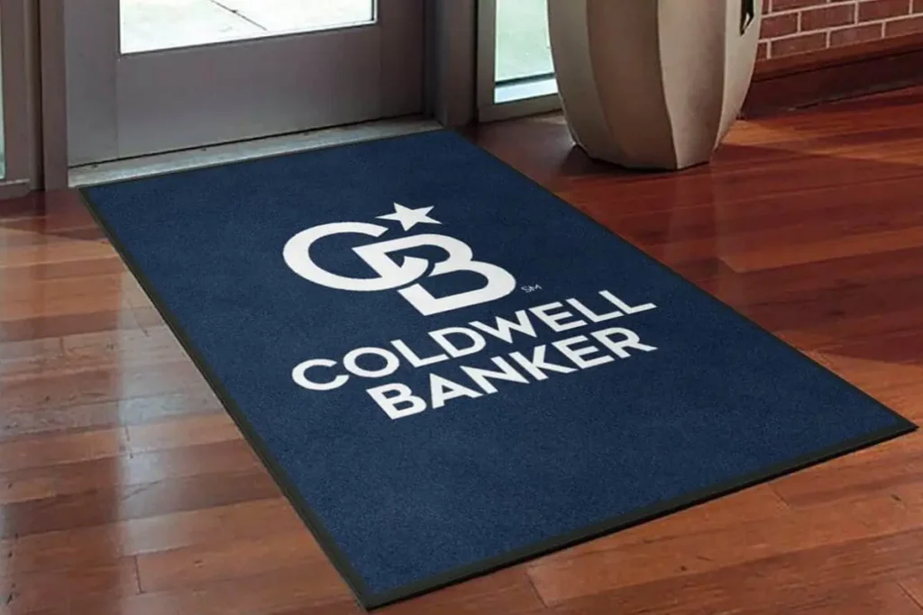 DigiPrint HD custom logo mat with full-color photographic logo printing by Rug Rats