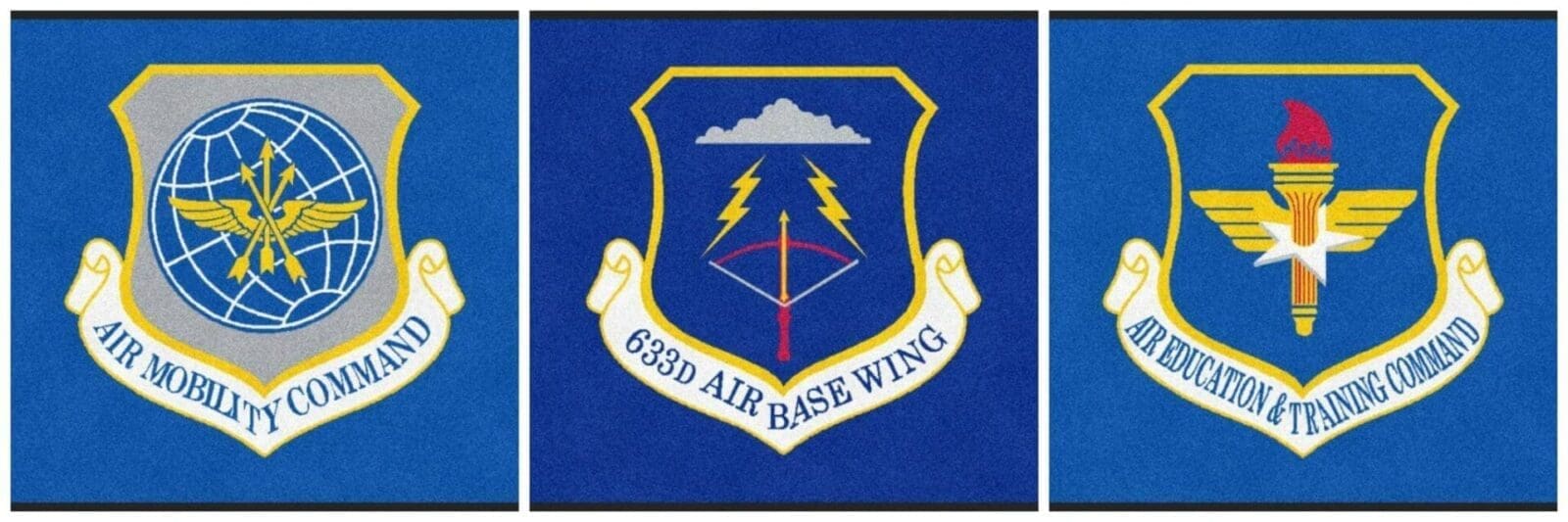 Air Force Base Logo Rugs Travel With You | Rug Rats