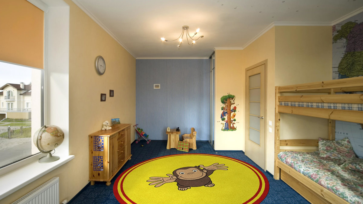 Curious George Round Children S Rug