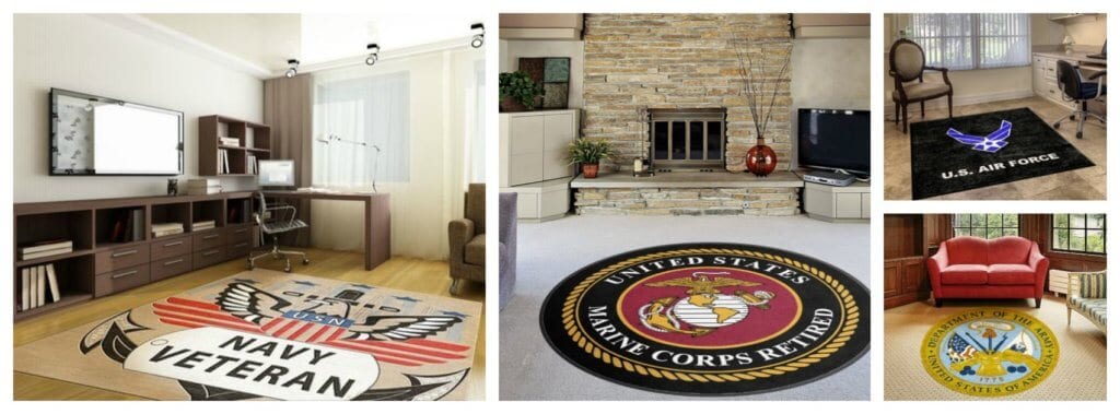 Military Rug Collage