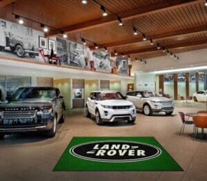 Land Rover Dealership Custom Logo Rug