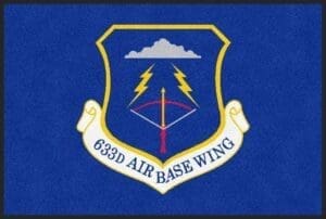 Langley Air Force Base Logo Rug