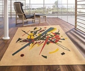 Mid Century Modern Custom Rug Inspired by Kandinsky