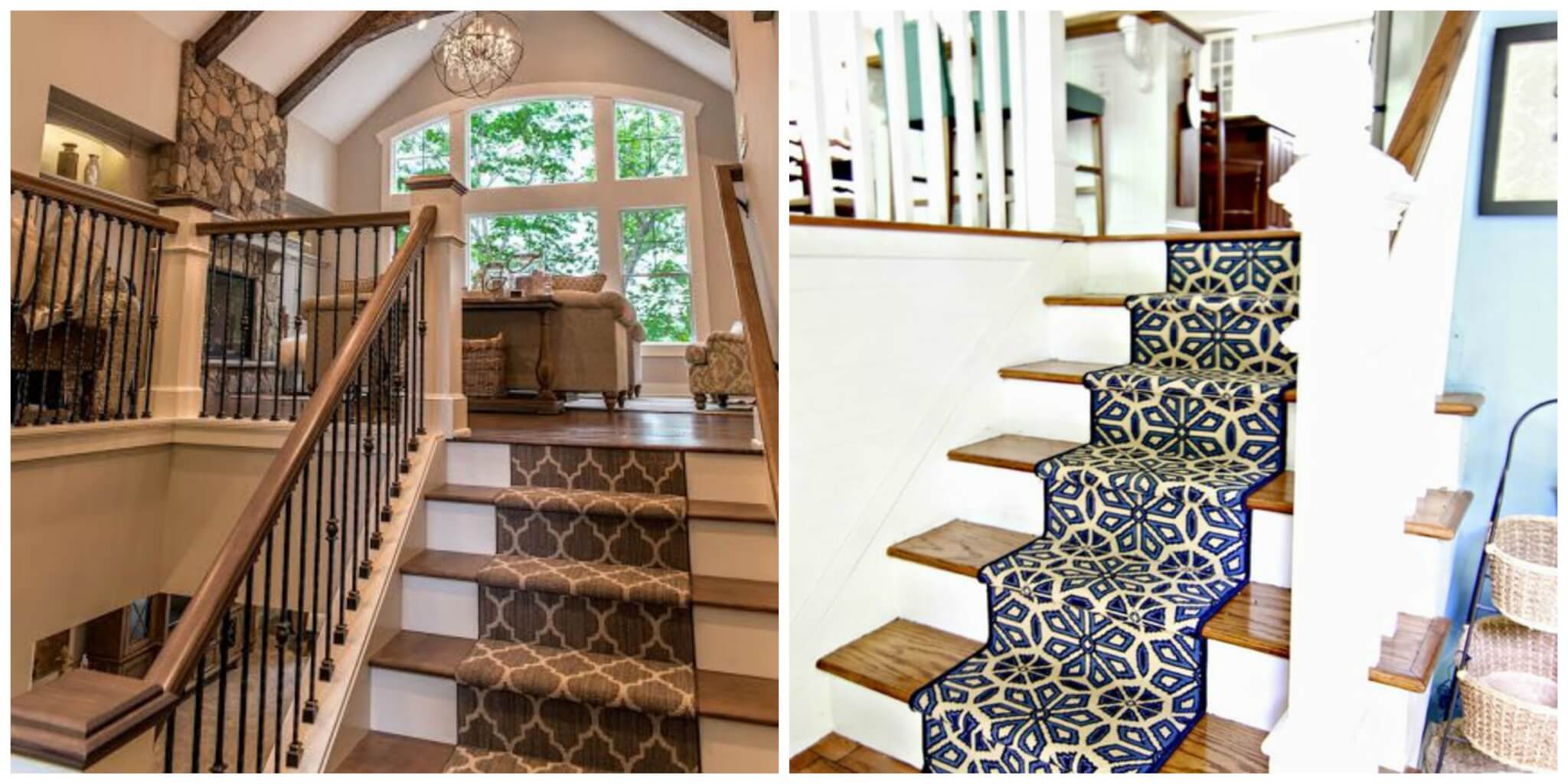 Narrow Patterned Stair Runners