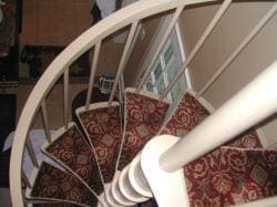 Spiral Stair Case Carpet Treads