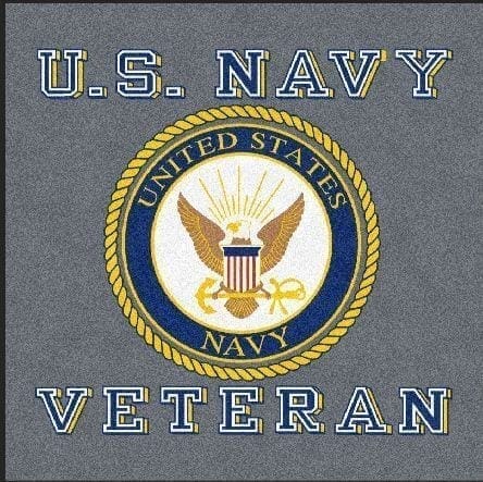 United States Navy Veteran Logo Rug | Rug Rats