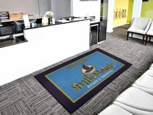 Welcome To Dental Office Logo Rug