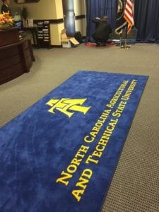 North Carolina Agricultural and Technical State University Logo Rug